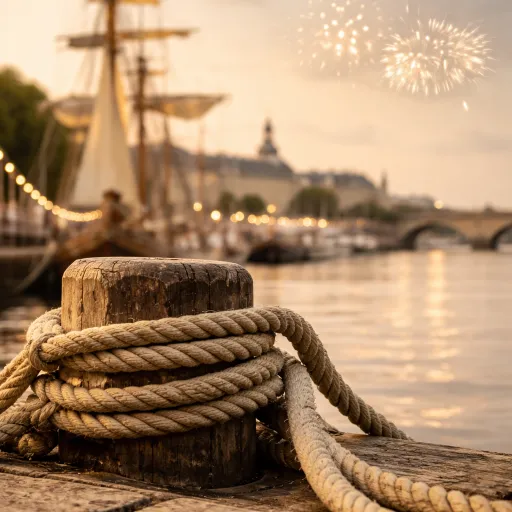 Fête du Fleuve à Bordeaux : grands voiliers, quais en fête et le feu d'artifice vu depuis la rive droite