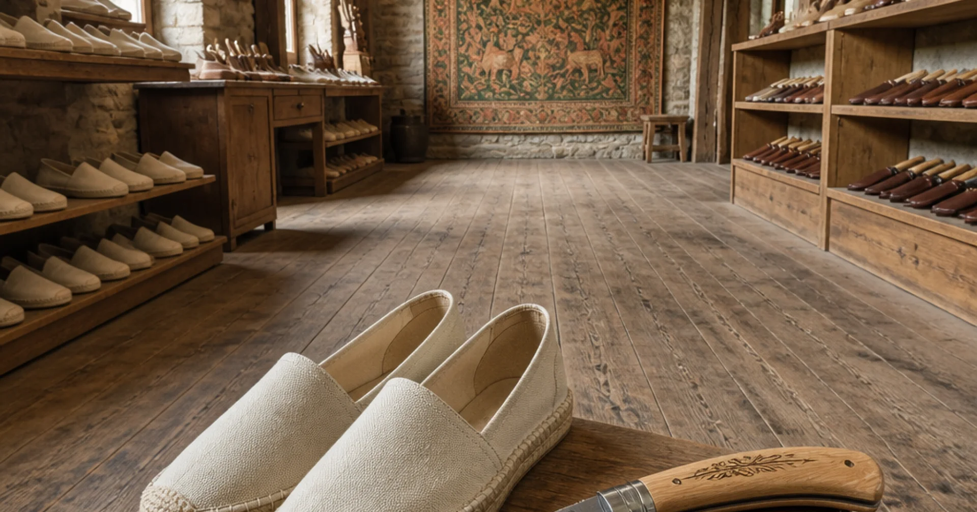Espadrilles de Mauléon, couteaux de Nontron, tapisseries d'Aubusson : les ateliers où le geste survit